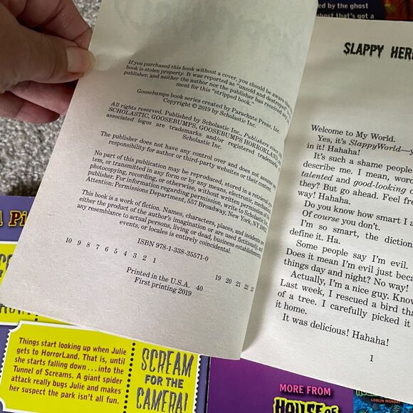 (Lot of 5) R. L. Stine Goosebumps Books 1st Editions: 5,8,9,12,13, - Picture 8 of 16